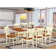 Pemberly Row 9-piece Wood Dining Table and Chair Set in Cherry