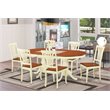 Pemberly Row 7-piece Wood Dining Room Table Set in Cherry