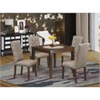 Pemberly Row 5-piece Wood Dining Set in Mahogany