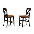 Pemberly Row 7-piece Wood Dining Room Set in Black/Cherry