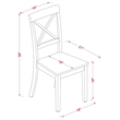 Pemberley Row Wood Mahogany Dining Chair Rectangular 19