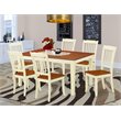 Pemberly Row 7-piece Wood Dining Table and Chair Set in Cherry
