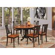 Pemberly Row 7-piece Wood Dining Room Set in Black/Cherry