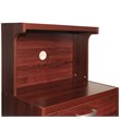 Pemberly Row Modern Kitchen Wooden Microwave Cart in Mahogany