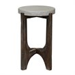 Pemberly Row Modern Wood Chair Side Table in Brown