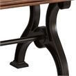 Pemberley Row Wood Brown Writing Desk Rectangular Industrial Style 56