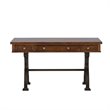 Pemberley Row Wood Brown Writing Desk Rectangular Industrial Style 56