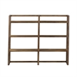 Pemberly Row Mid-Century Executive Credenza in Brown