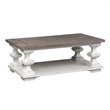 Pemberly Row Traditional Wood Cocktail Table