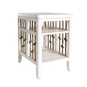 Pemberly Row Contemporary Wood Chair Side Table