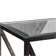 Pemberly Row Industrial Rectangular Cocktail Table in Gray