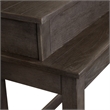 Pemberly Row Modern Farmhouse Console Bar Table in Brown