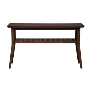 Pemberly Row Contemporary Wood Sofa Table in Brown