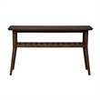 Pemberly Row Contemporary Wood Sofa Table in Brown