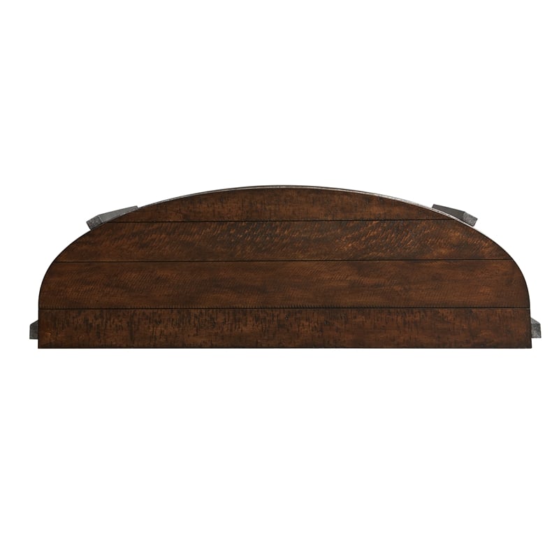 Pemberly Row Transitional Wood Sofa Table in Brown