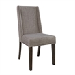 Pemberly Row Modern Wood Upholstered Side Chair in Gray (Set of 2)