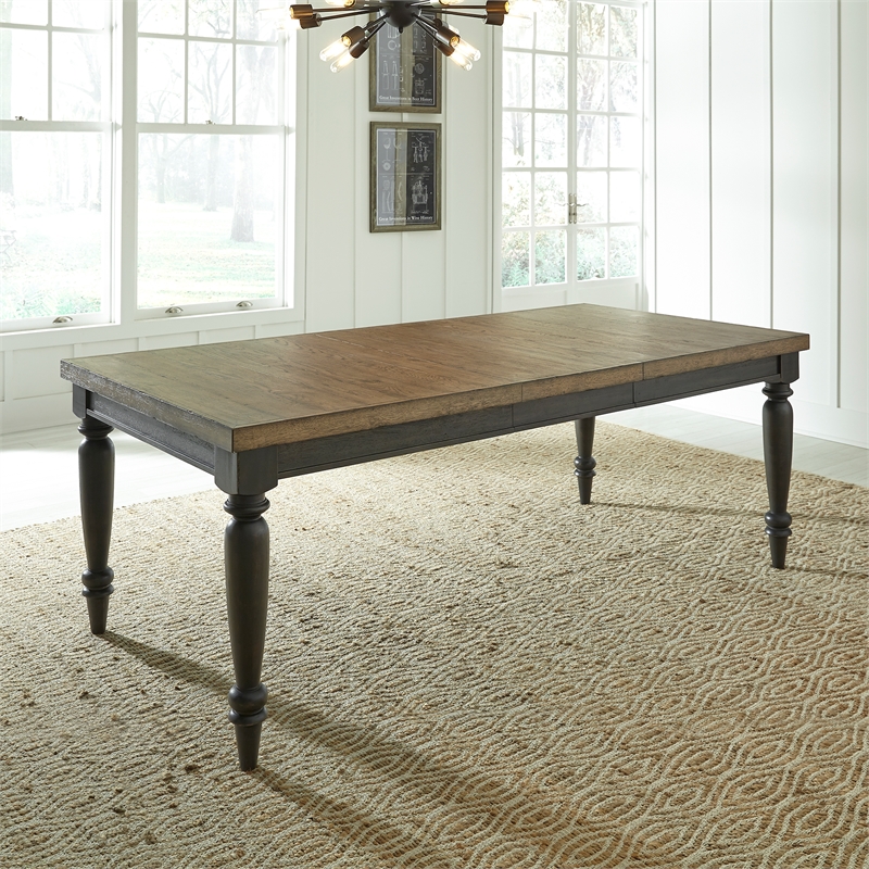 Pemberley Row Wood Oak Rectangular Leg Table