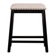Pemberly Row Modern Wood Black 5 Piece Counter Set in Black