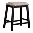 Pemberly Row Modern Wood Black 5 Piece Counter Set in Black