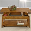 Pemberly Row Modern Wood Lift Top Cocktail Table in Espresso