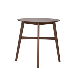 Pemberly Row Contemporary Wood 5 Piece Gathering Table Set in Brown