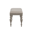 Pemberly Row Transitional Wood Bench in Beige