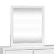 Pemberly Row Mid-Century Wood Mirror in White