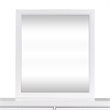 Pemberly Row Mid-Century Wood Mirror in White