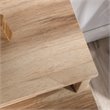 Pemberly Row Engineered Wood Storage Drawer in Kiln Acacia Brown