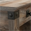 Pemberly Row Traditional Engineered Wood Desk in Rustic Cedar Brown