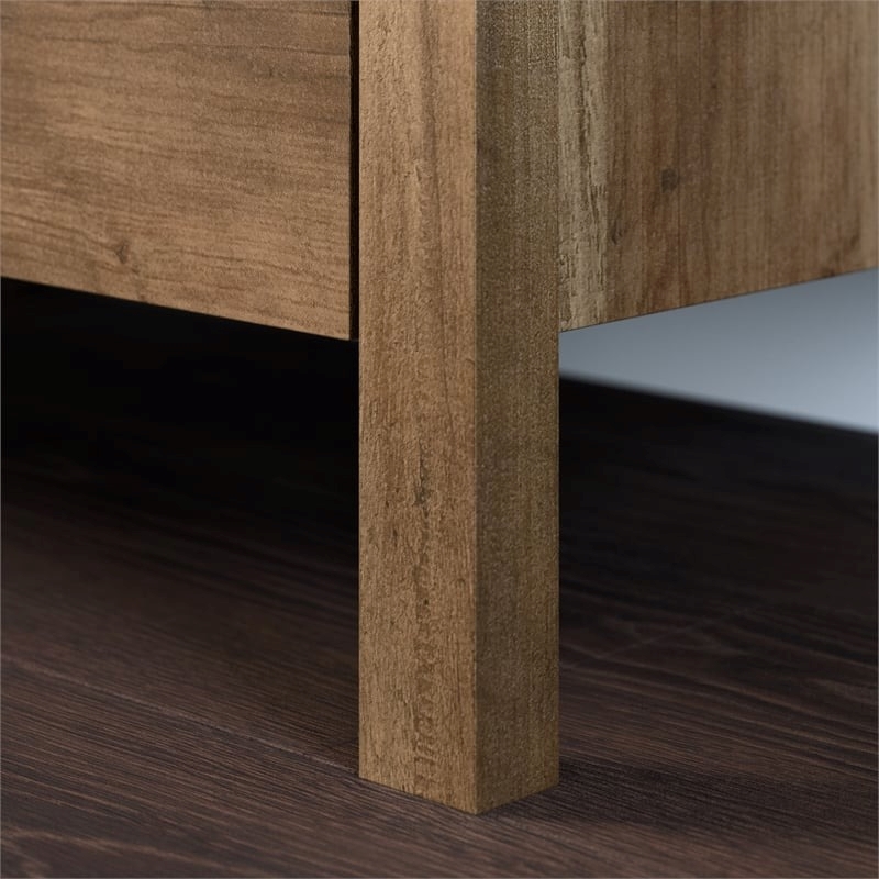 Pemberly Row 2-Door Engineered Wood Storage Cabinet in Rural Pine/Brown
