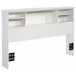 Pemberly Row Transitional Engineered Wood Full-Queen Headboard in White