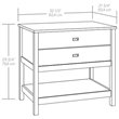 Pemberly Row 1-Drawer Coastal Engineered Wood Lateral File in Raven Oak