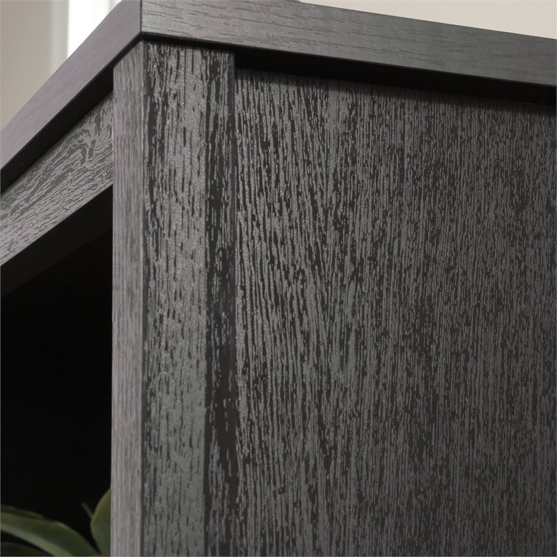 Pemberley Row Engineered Wood Raven Oak Bookcase Rectangular Adjustable Shelves 71.5