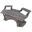 Pemberly Row Contemporary Wood Studio Music Recording Desk in Black Oak