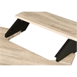 Pemberley Row MDF Natural Oak Computer Desk Rectangular Keyboard Tray 83
