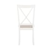 Pemberly Row Transitional Wood Six Piece Dining Set in Smokey White and Gray
