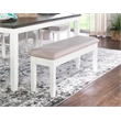 Pemberly Row Transitional Wood Six Piece Dining Set in Smokey White and Gray