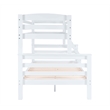 Pemberley Row Pine White Twin Over Full Bunk Bed Rectangular Space Saving 81.06