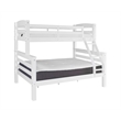Pemberley Row Pine White Twin Over Full Bunk Bed Rectangular Space Saving 81.06