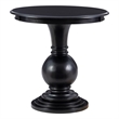 Pemberley Row Wood Jet Black Accent Table Circular 26