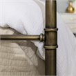 Pemberly Row Antique Metal Pipe King Size Bed in Bronze