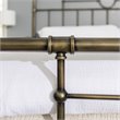 Pemberly Row Antique Metal Pipe King Size Bed in Bronze
