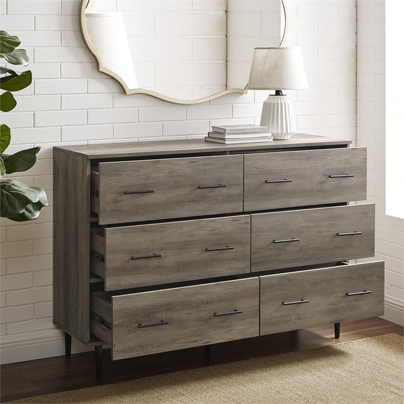 Pemberley Row Wood Gray Wash Dresser Rectangular 52