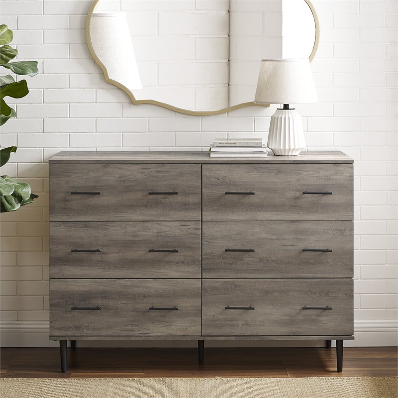 Pemberley Row Wood Gray Wash Dresser Rectangular 52