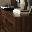 Pemberly Row Modern Wood 6-Drawer Dresser in Dark Walnut