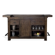 Pemberley Row Mahogany Cherry Bar Unit Rectangular Expandable 80