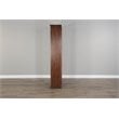 Pemberley Row Wood Dark Chocolate Bookcase Rectangular Adjustable Shelves 72