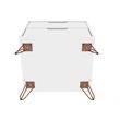 Pemberly Row 2-Drawer Mid-Century Engineered Wood Nightstand in White