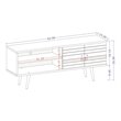 Pemberly Row Mid-Century Solid Wood TV Stand for TVs up to 60